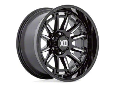 XD Phoenix Gloss Black Milled 6-Lug Wheel; 20x9; 18mm Offset (03-09 4Runner)