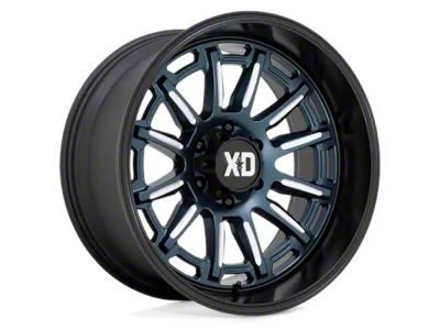 XD Phoenix Metallic Blue Milled with Black Lip 6-Lug Wheel; 20x10; -18mm Offset (03-09 4Runner)