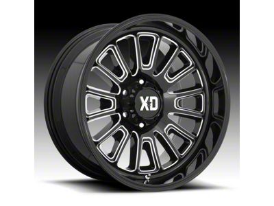 XD Rover Gloss Black Milled 6-Lug Wheel; 22x12; -44mm Offset (03-09 4Runner)