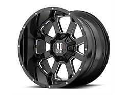 XD Buck 25 Gloss Black Milled 6-Lug Wheel; 20x10; -24mm Offset (04-15 Titan)