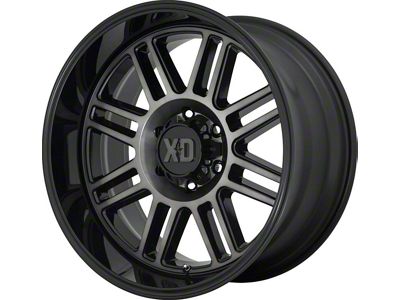 XD Cage Gloss Black with Gray Tint 6-Lug Wheel; 20x9; 18mm Offset (04-15 Titan)