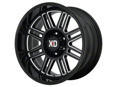 XD Cage Gloss Black Milled 6-Lug Wheel; 20x10; -18mm Offset (04-15 Titan)