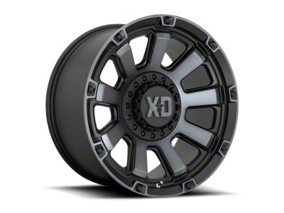 XD Gauntlet Satin Black with Gray Tint 6-Lug Wheel; 20x10; -18mm Offset (04-15 Titan)