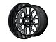 XD Grenade 2 Gloss Black Milled 6-Lug Wheel; 18x9; 18mm Offset (04-15 Titan)