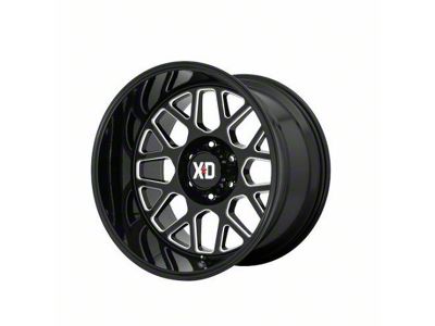 XD Grenade 2 Gloss Black Milled 6-Lug Wheel; 20x9; 18mm Offset (04-15 Titan)