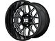 XD Grenade 2 Gloss Black Milled 6-Lug Wheel; 22x12; -44mm Offset (04-15 Titan)