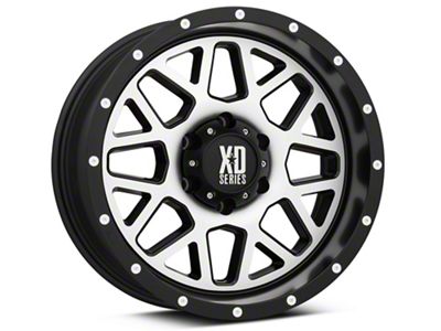 XD Grenade Satin Black Machined 6-Lug Wheel; 18x9; -12mm Offset (04-15 Titan)