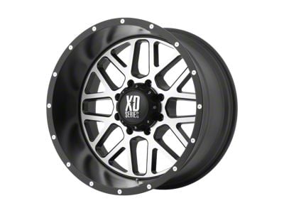 XD Grenade Satin Black Machined 6-Lug Wheel; 18x9; -12mm Offset (04-15 Titan)