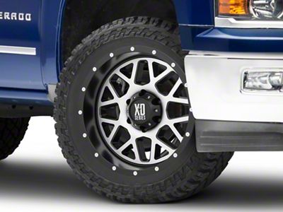 XD Grenade Satin Black Machined 6-Lug Wheel; 22x12; -44mm Offset (04-15 Titan)