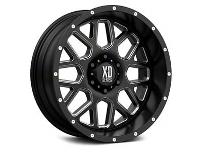 XD Grenade Satin Black Milled 6-Lug Wheel; 20x9; 0mm Offset (04-15 Titan)