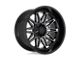 XD Gunner Gloss Black Machined with Gray Tint 6-Lug Wheel; 22x12; -44mm Offset (04-15 Titan)