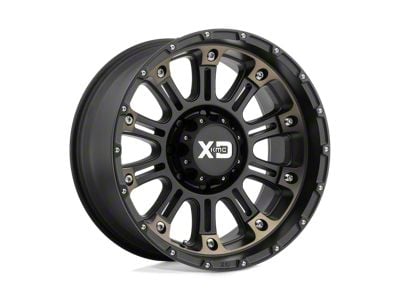 XD Hoss II Satin Black Machined Dark Tint 6-Lug Wheel; 20x9; 0mm Offset (04-15 Titan)