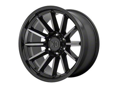 XD Luxe Gloss Black Machined with Gray Tint 6-Lug Wheel; 20x9; 18mm Offset (04-15 Titan)