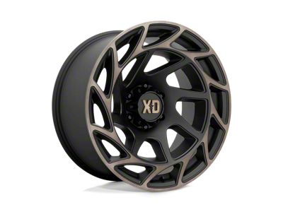 XD Onslaught Satin Black with Bronze Tint 6-Lug Wheel; 20x10; -18mm Offset (04-15 Titan)