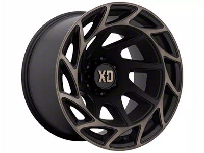 XD Onslaught Satin Black with Bronze Tint 6-Lug Wheel; 20x12; -44mm Offset (04-15 Titan)