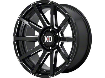 XD Outbreak Gloss Black Milled 6-Lug Wheel; 18x9; 0mm Offset (04-15 Titan)