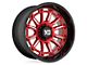 XD Phoenix Candy Red Milled with Black Lip 6-Lug Wheel; 20x9; 18mm Offset (04-15 Titan)