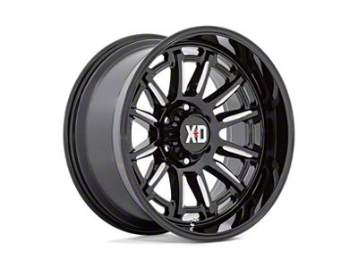 XD Phoenix Gloss Black Milled 6-Lug Wheel; 20x9; 18mm Offset (04-15 Titan)