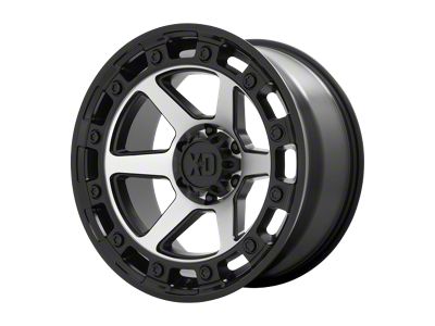 XD Raid Satin Black Machined 6-Lug Wheel; 20x10; -18mm Offset (04-15 Titan)