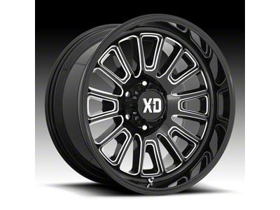 XD Rover Gloss Black Milled 6-Lug Wheel; 22x12; -44mm Offset (04-15 Titan)