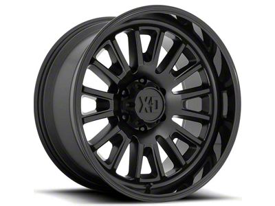 XD Rover Satin Black with Gloss Black Lip 6-Lug Wheel; 20x9; 0mm Offset (04-15 Titan)