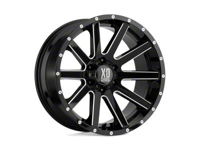 XD Heist Satin Black Milled 6-Lug Wheel; 20x9; 30mm Offset (05-21 Frontier)