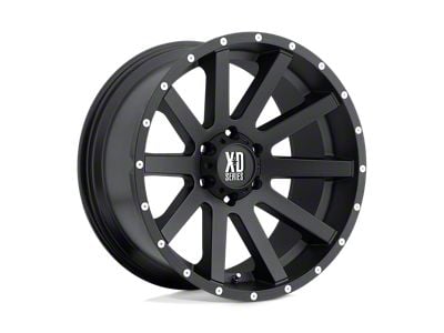 XD Heist Satin Black 6-Lug Wheel; 17x8; 35mm Offset (05-21 Frontier)