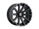 XD Heist Satin Black 6-Lug Wheel; 17x8; 35mm Offset (05-21 Frontier)