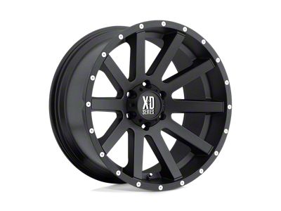 XD Heist Satin Black 6-Lug Wheel; 16x8; 10mm Offset (05-21 Frontier)