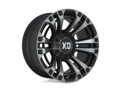 XD Monster 3 Satin Black with Gray Tint 6-Lug Wheel; 20x9; 18mm Offset (05-21 Frontier)