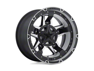 XD Rockstar III Matte Black Machined 6-Lug Wheel; 17x8; 20mm Offset (05-21 Frontier)