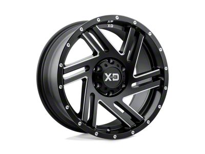 XD Swipe Satin Black Milled 6-Lug Wheel; 17x9; 30mm Offset (05-21 Frontier)
