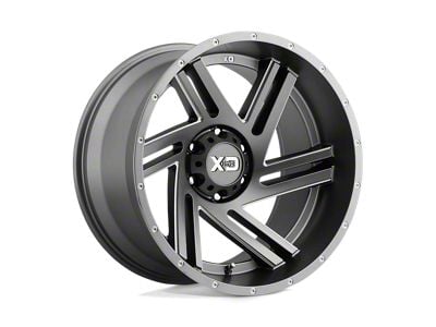 XD Swipe Satin Gray Milled 6-Lug Wheel; 20x9; 40mm Offset (05-21 Frontier)