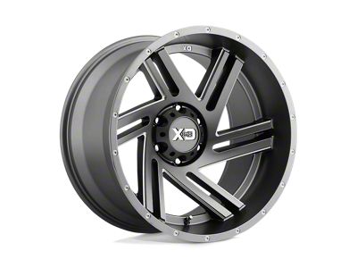 XD Swipe Satin Gray Milled 6-Lug Wheel; 17x9; 30mm Offset (05-21 Frontier)