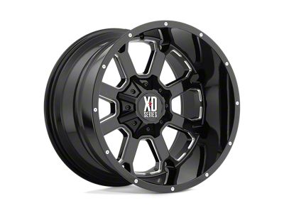 XD Buck 25 Gloss Black Milled 6-Lug Wheel; 20x14; -76mm Offset (05-15 Tacoma)