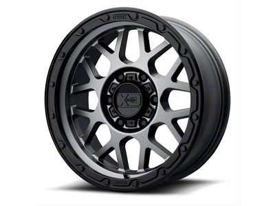 XD Grenade OR Matte Gray with Matte Black Lip 6-Lug Wheel; 18x8.5; 0mm Offset (05-15 Tacoma)