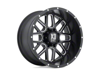 XD Grenade Satin Black Milled 5-Lug Wheel; 16x8; 0mm Offset (05-15 Tacoma)