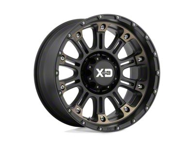 XD Hoss II Satin Black Machined Dark Tint 6-Lug Wheel; 20x9; -12mm Offset (05-15 Tacoma)