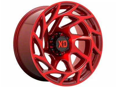 XD Onslaught Candy Red 6-Lug Wheel; 17x9; -12mm Offset (05-15 Tacoma)