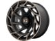 XD Onslaught Satin Black with Bronze Tint 6-Lug Wheel; 17x9; -12mm Offset (05-15 Tacoma)