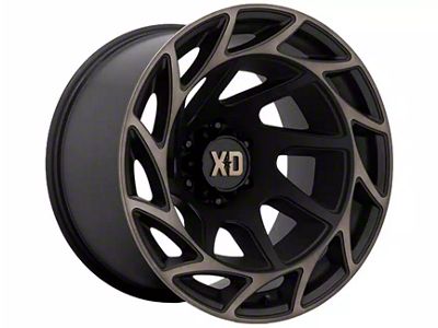 XD Onslaught Satin Black with Bronze Tint 6-Lug Wheel; 20x12; -44mm Offset (05-15 Tacoma)