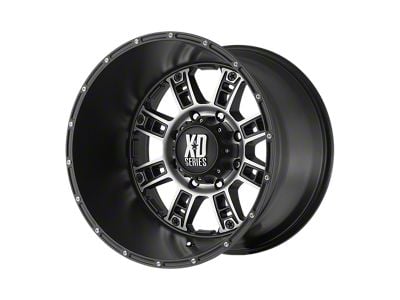 XD Riot Matte Black Machined 6-Lug Wheel; 22x14; -76mm Offset (05-15 Tacoma)