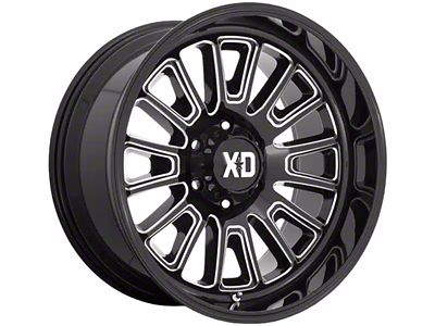 XD Rover Gloss Black Milled 6-Lug Wheel; 20x9; 18mm Offset (05-15 Tacoma)