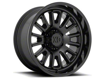 XD Rover Satin Black with Gloss Black Lip 6-Lug Wheel; 22x12; -44mm Offset (05-15 Tacoma)