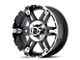 XD Spy Gloss Black Machined 6-Lug Wheel; 20x8.5; 18mm Offset (05-15 Tacoma)