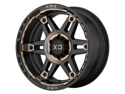 XD Spy II Satin Black Dark Tint 6-Lug Wheel; 20x10; -18mm Offset (05-15 Tacoma)