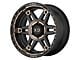 XD Spy II Satin Black Dark Tint 6-Lug Wheel; 20x10; -18mm Offset (05-15 Tacoma)