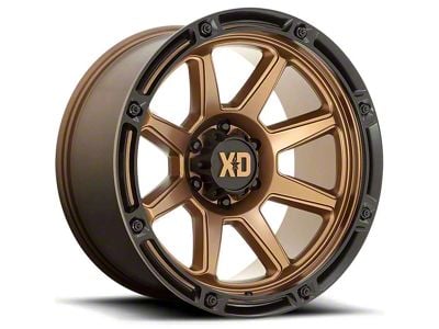 XD Titan Matte Bronze with Black Lip 6-Lug Wheel; 20x12; -44mm Offset (05-15 Tacoma)