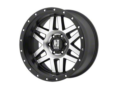 XD Machete Machined Face with Black Ring 5-Lug Wheel; 18x9; 25mm Offset (07-13 Tundra)