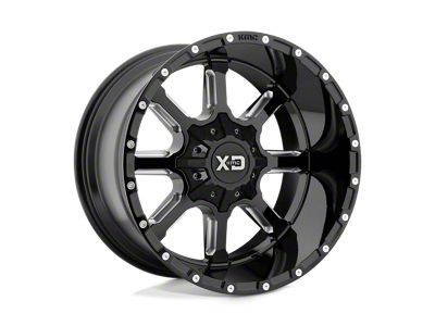 XD Mammoth Gloss Black Milled 5-Lug Wheel; 20x12; -44mm Offset (07-13 Tundra)